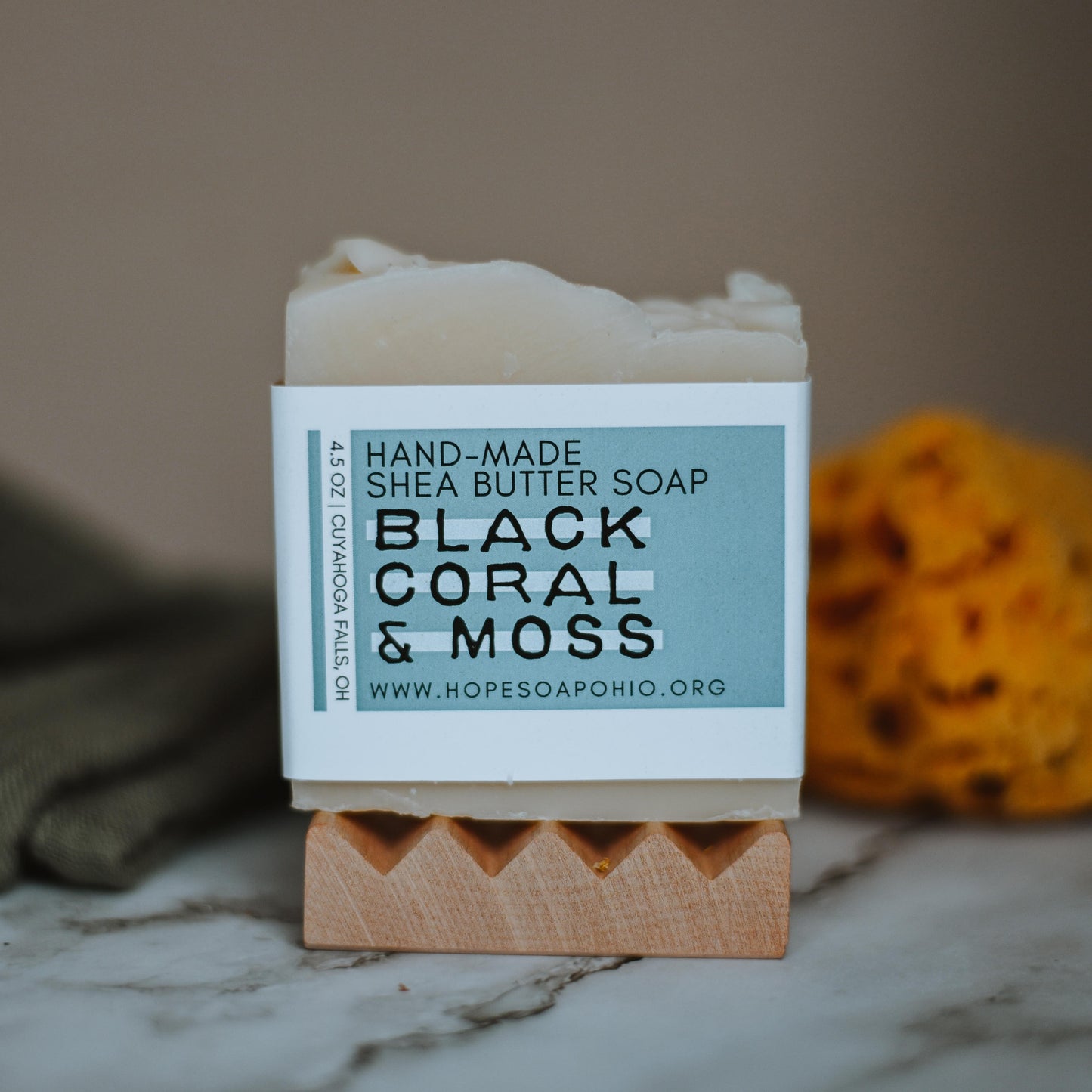 Black Coral & Moss Body Bar - HOPESOAPOHIO