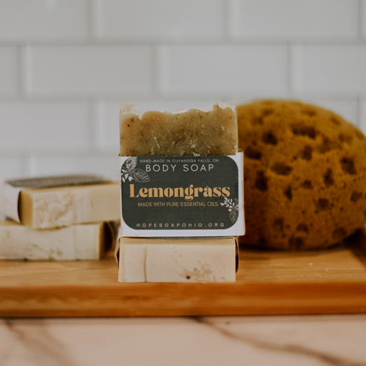 Lemongrass Essential Oil Body Bar - HOPESOAPOHIO