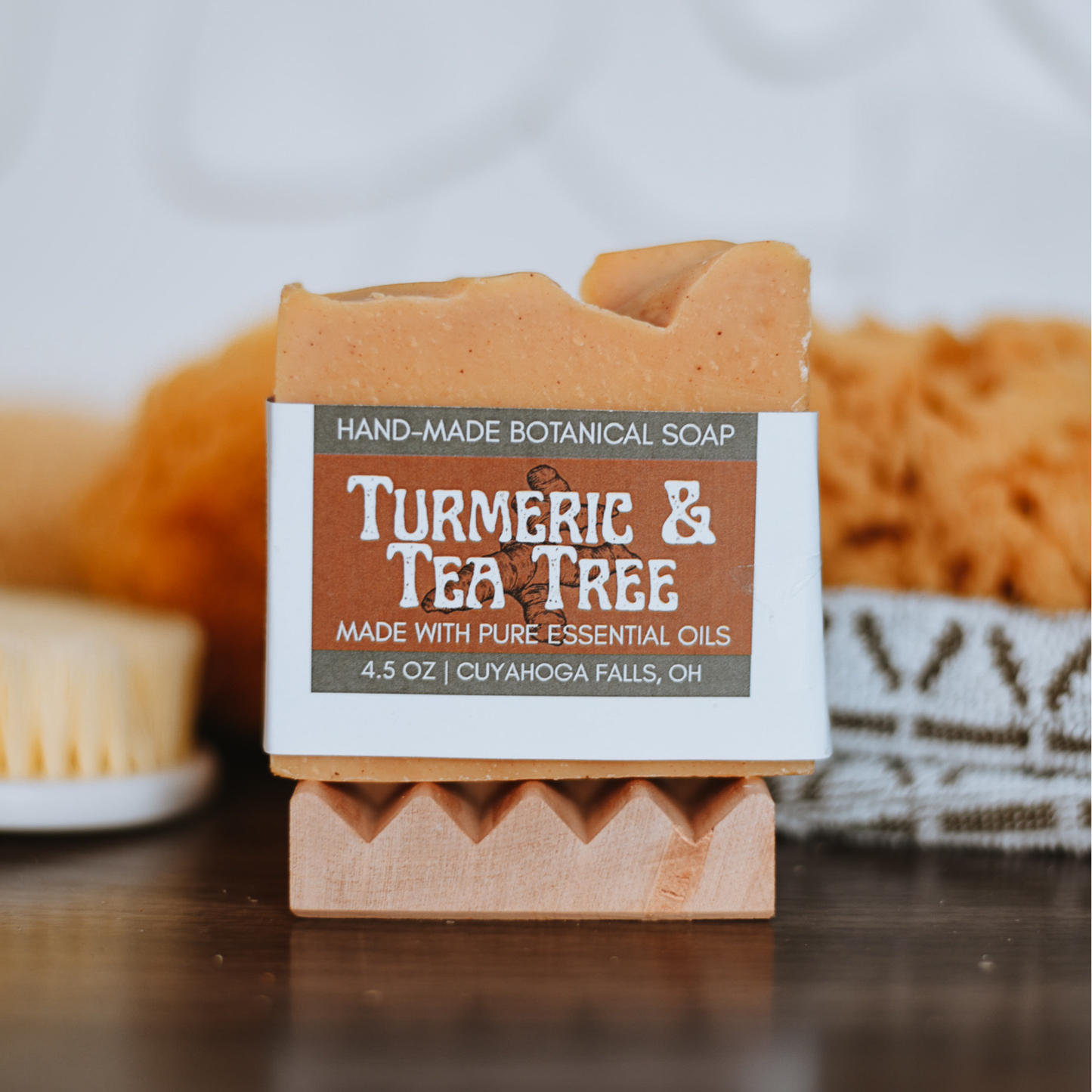 Turmeric and Tea Tree Essential Oil Body Bar - HOPESOAPOHIO
