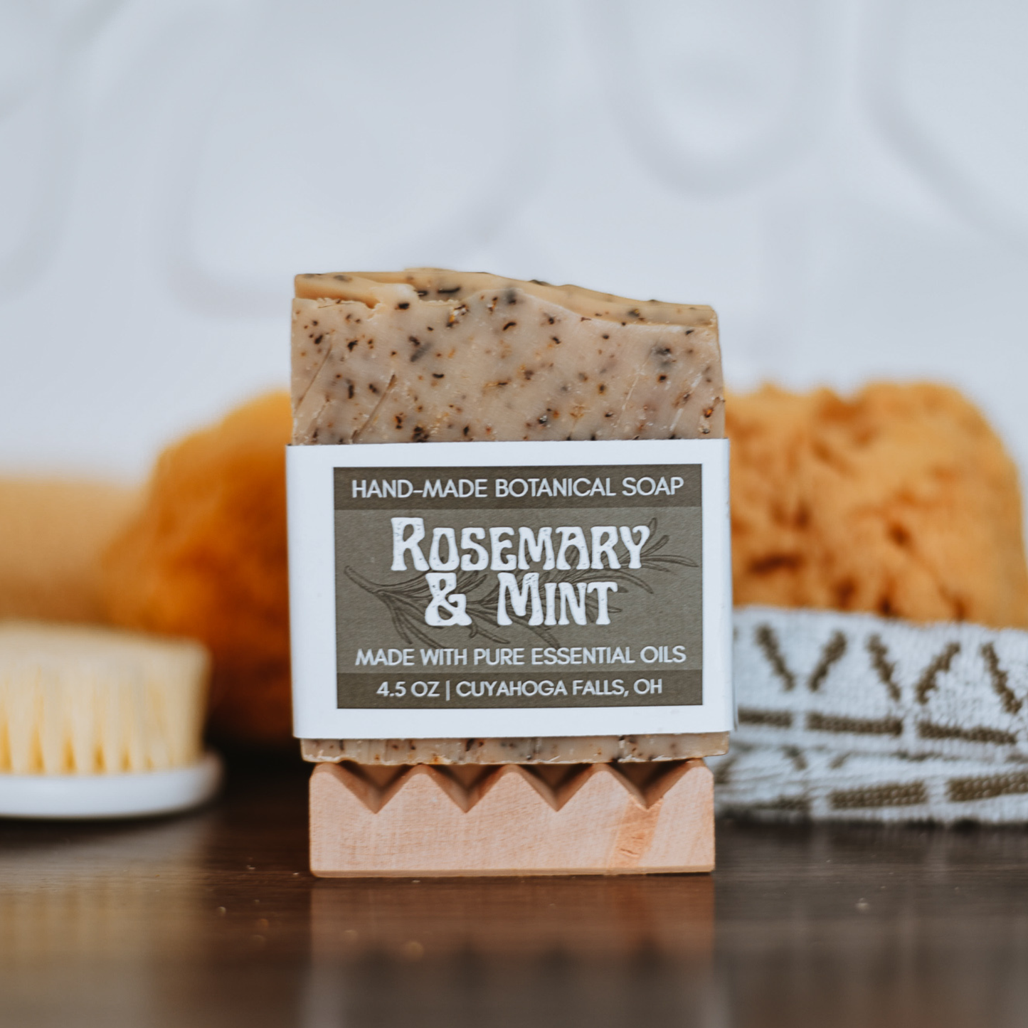 Rosemary & Mint Essential Oil Body Bar - HOPESOAPOHIO
