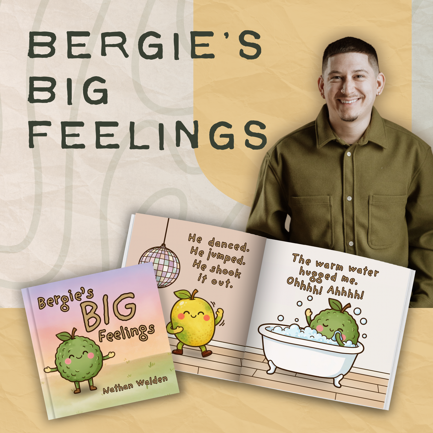 Bergie's Big Feelings Childrens Book