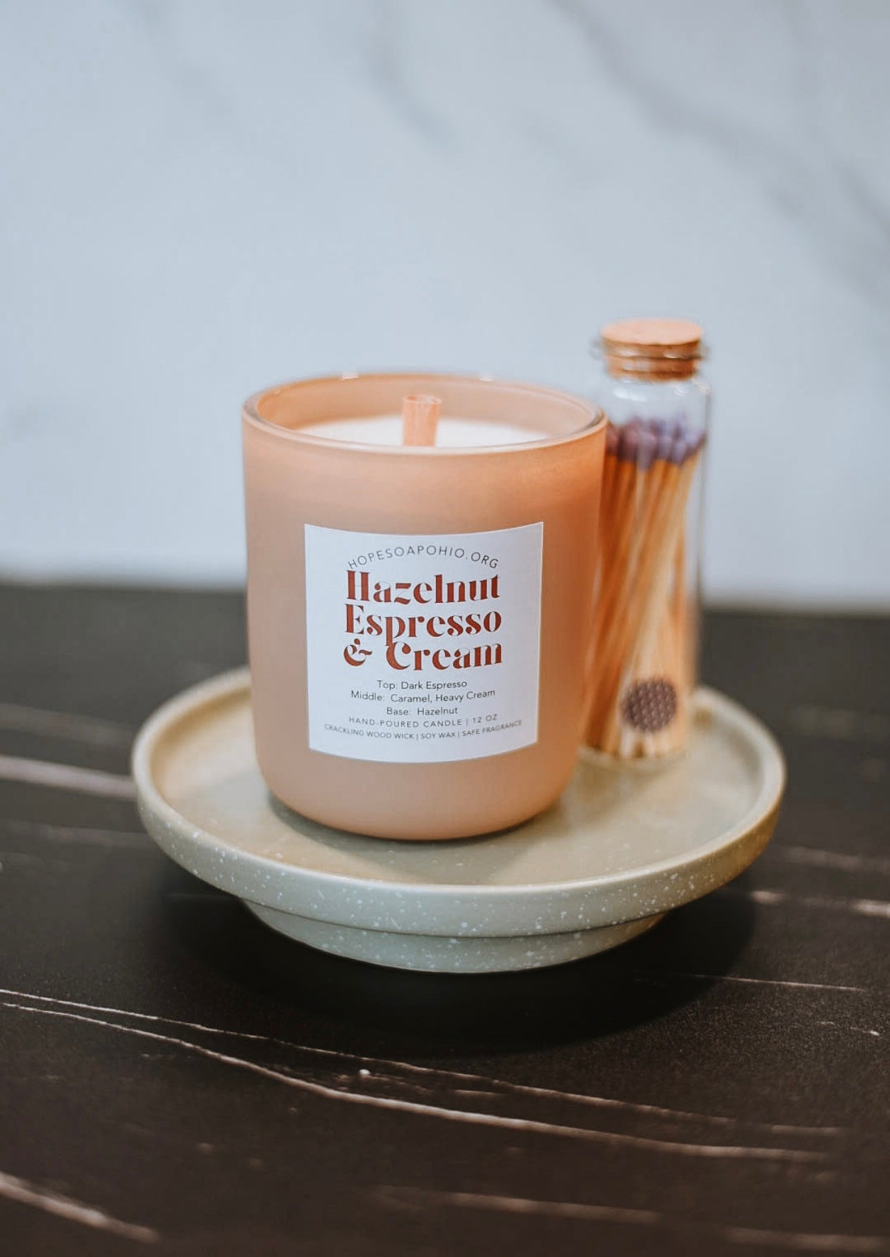 Refillable LUXE Candle Custom Choose Your Scent - HOPESOAPOHIO