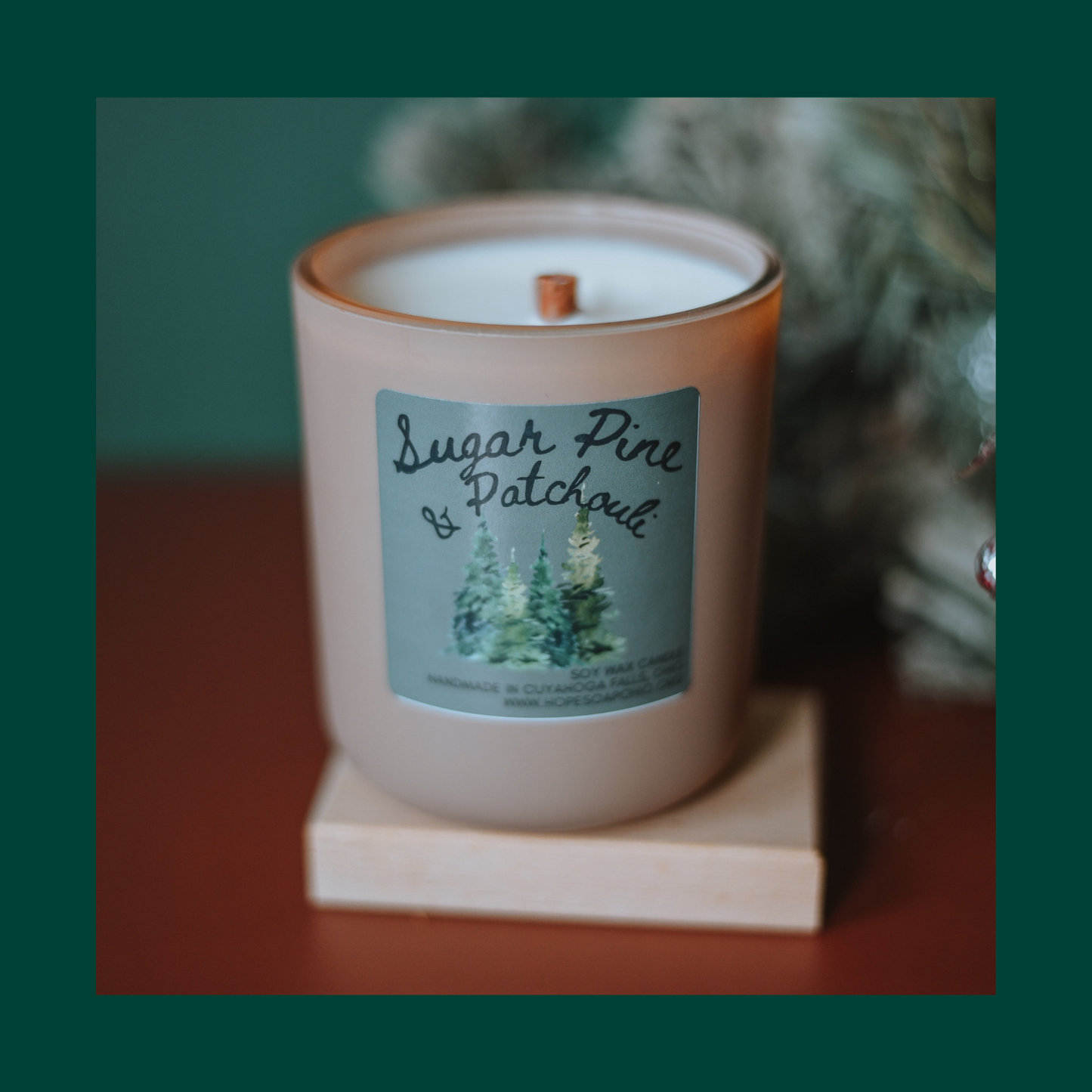 Refillable Sugar Pine and Patchouli Luxe Matte Candle