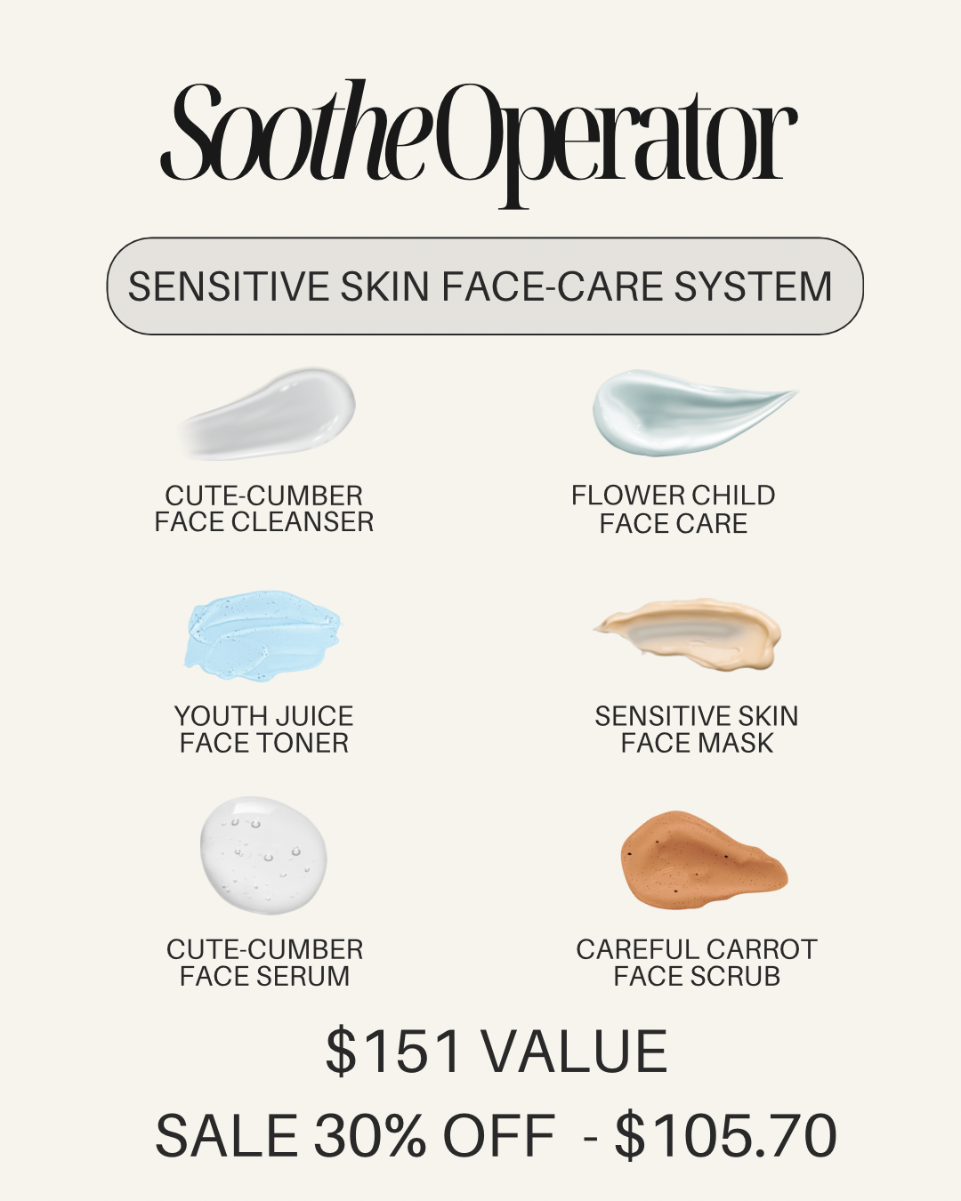 Soothe Operator sensitive skin care care system - HOPESOAPOHIO