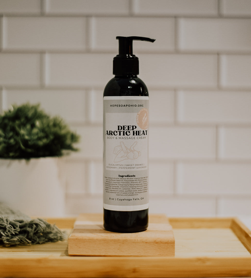 Deep Arctic Heat Body & Massage Cream - HOPESOAPOHIO