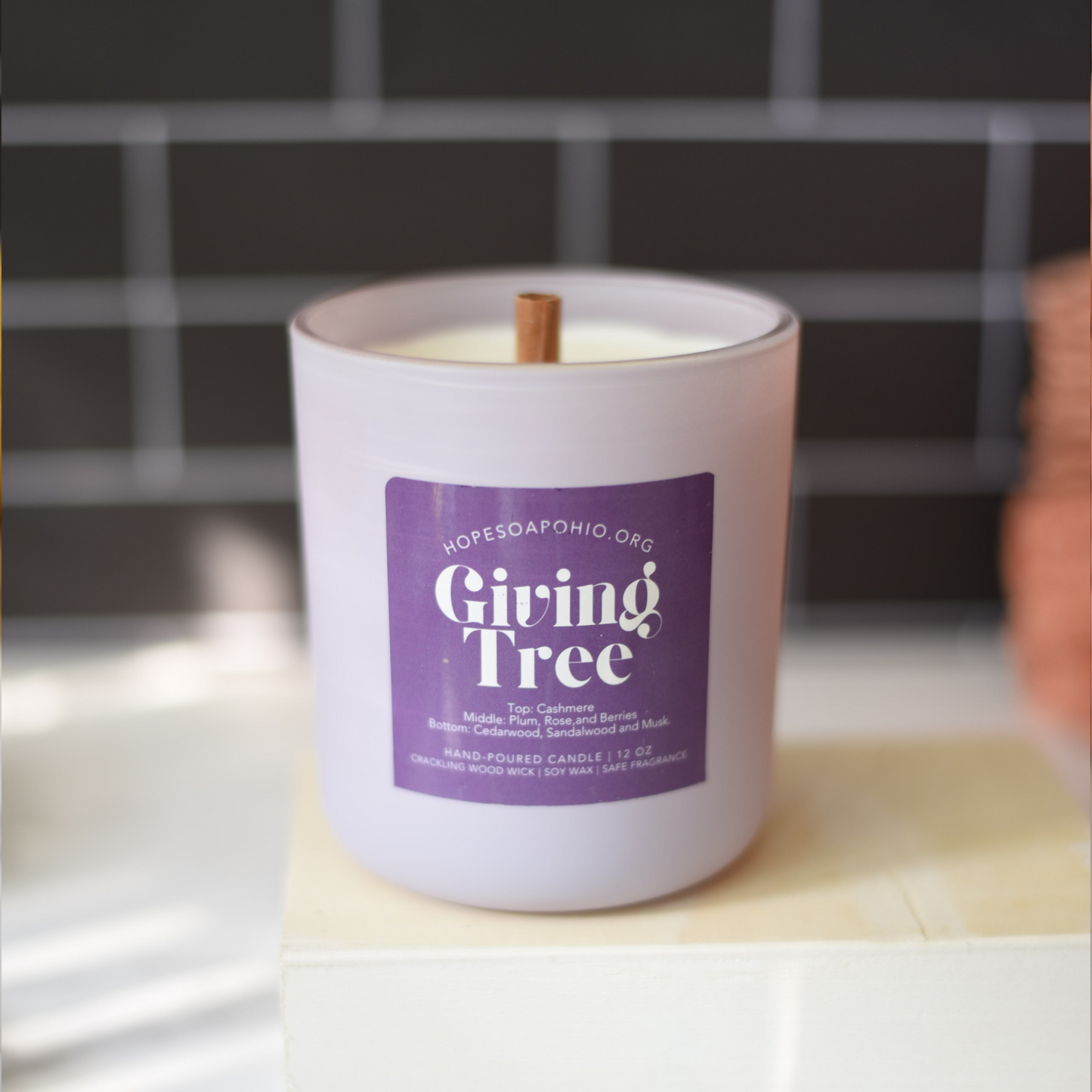 Refillable Giving Tree Luxe Matte Candle - HOPESOAPOHIO