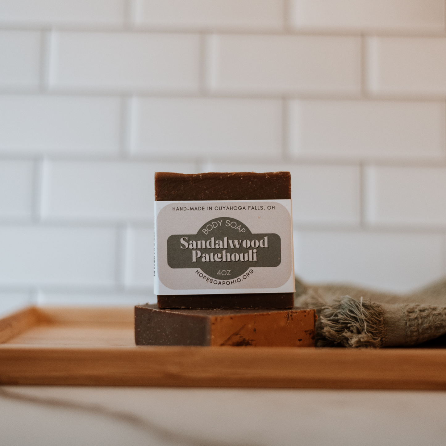 Sandalwood & Patchouli Body Bar - HOPESOAPOHIO