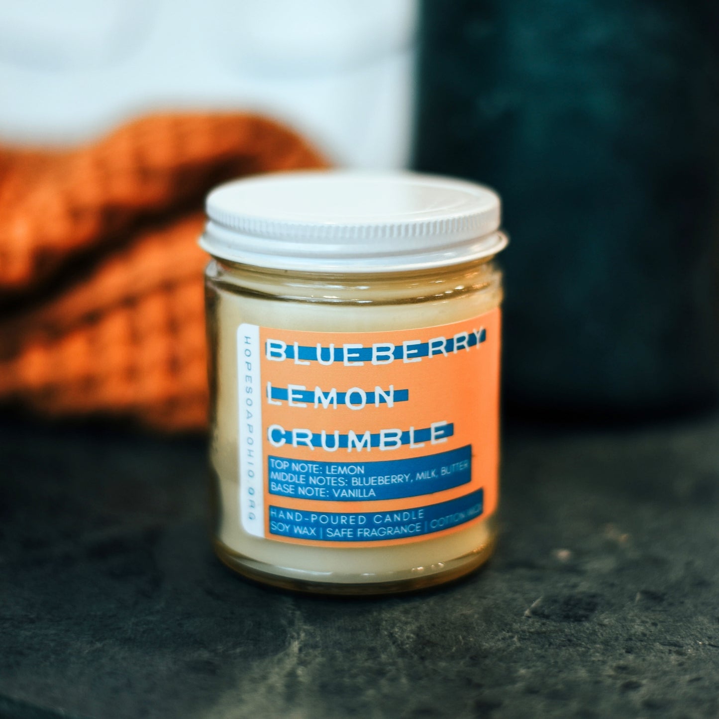 Blueberry Lemon Crumble 8 oz Candle - HOPESOAPOHIO