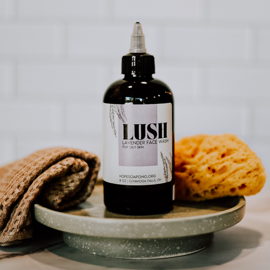 Lush Lavender Face Cleanser - HOPESOAPOHIO