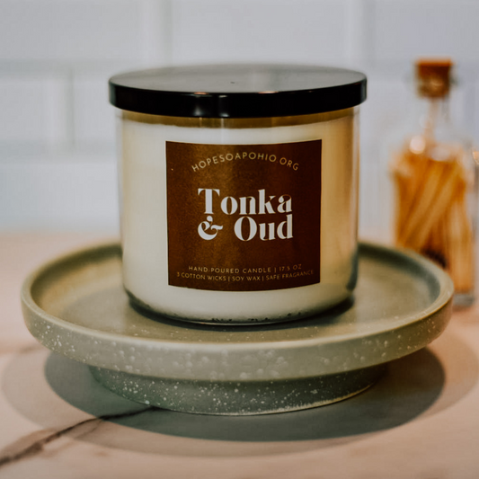 Tonka & Oud 3-Wick Candle