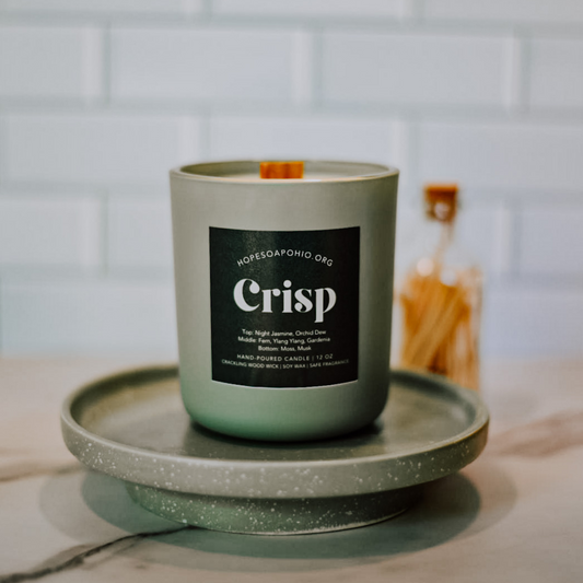 Crisp Lux Matte Candle - HOPESOAPOHIO
