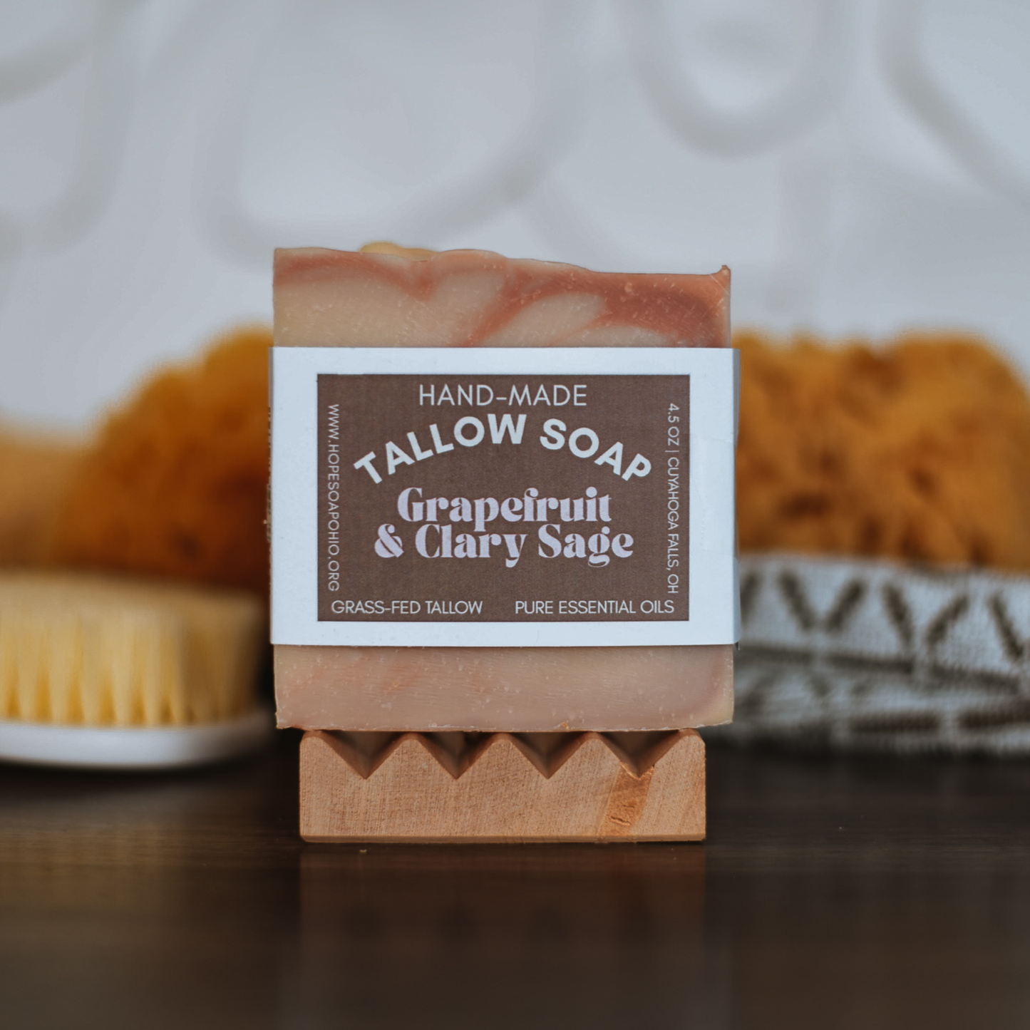 Grapefruit & Clary Sage Tallow Soap