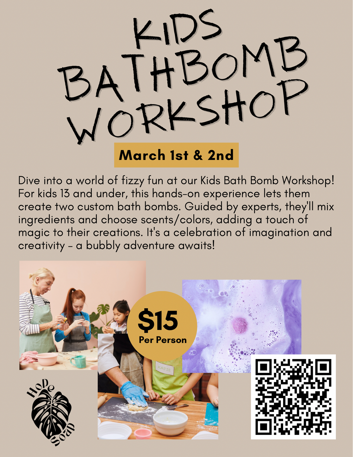 Kids Bath Bomb Workshop