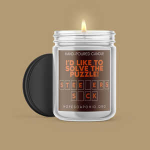 I’d like to solve the puzzle - Browns candle - Steelers suck