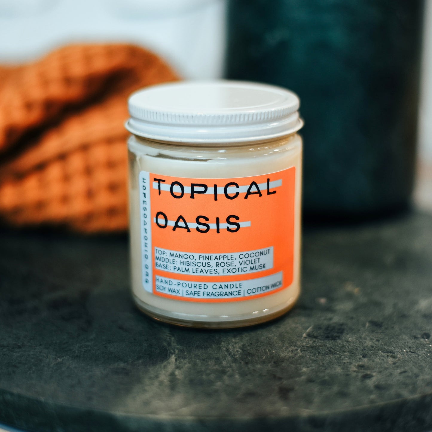 Tropical Oasis 8 oz Candle - HOPESOAPOHIO