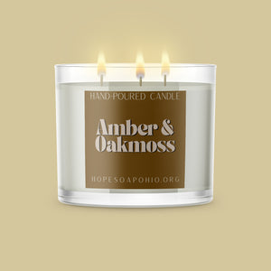 Amber & Oakmoss 3-Wick Candle