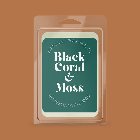 Black Coral & Moss Wax Melt - HOPESOAPOHIO
