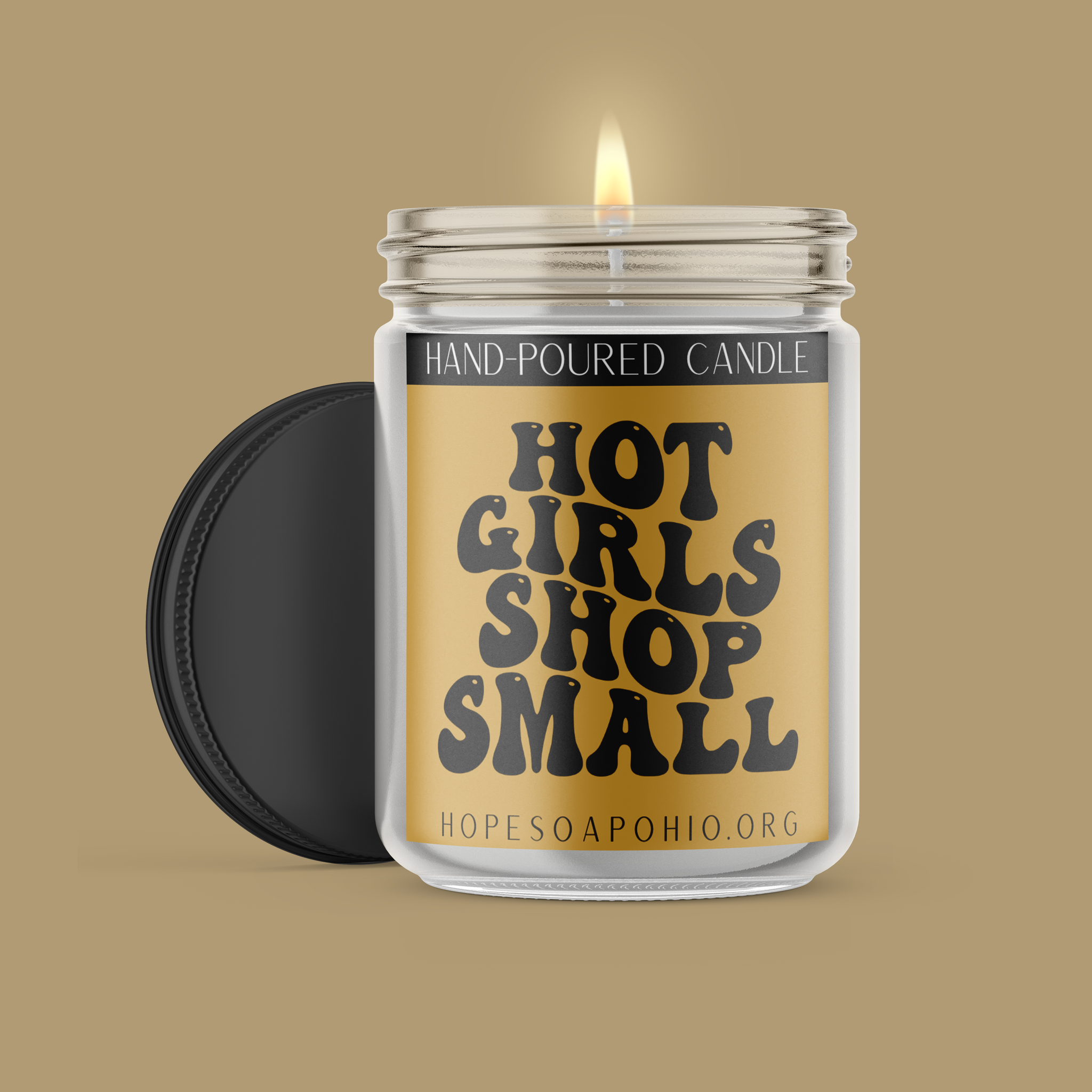 Hot Girls Shop Small Candle - HOPESOAPOHIO