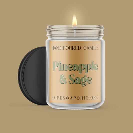 Pineapple Sage Candle - HOPESOAPOHIO