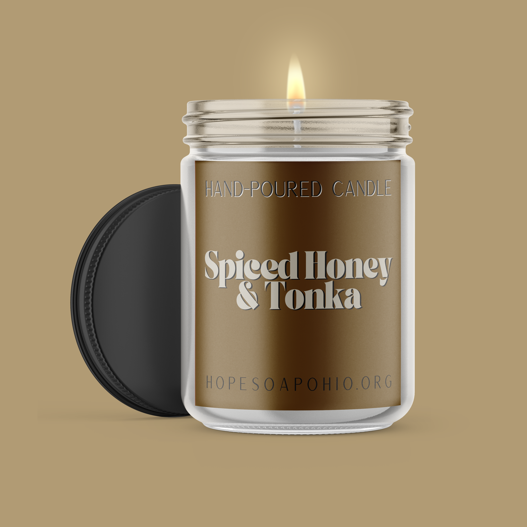 Spiced Honey and Tonka Candle - HOPESOAPOHIO
