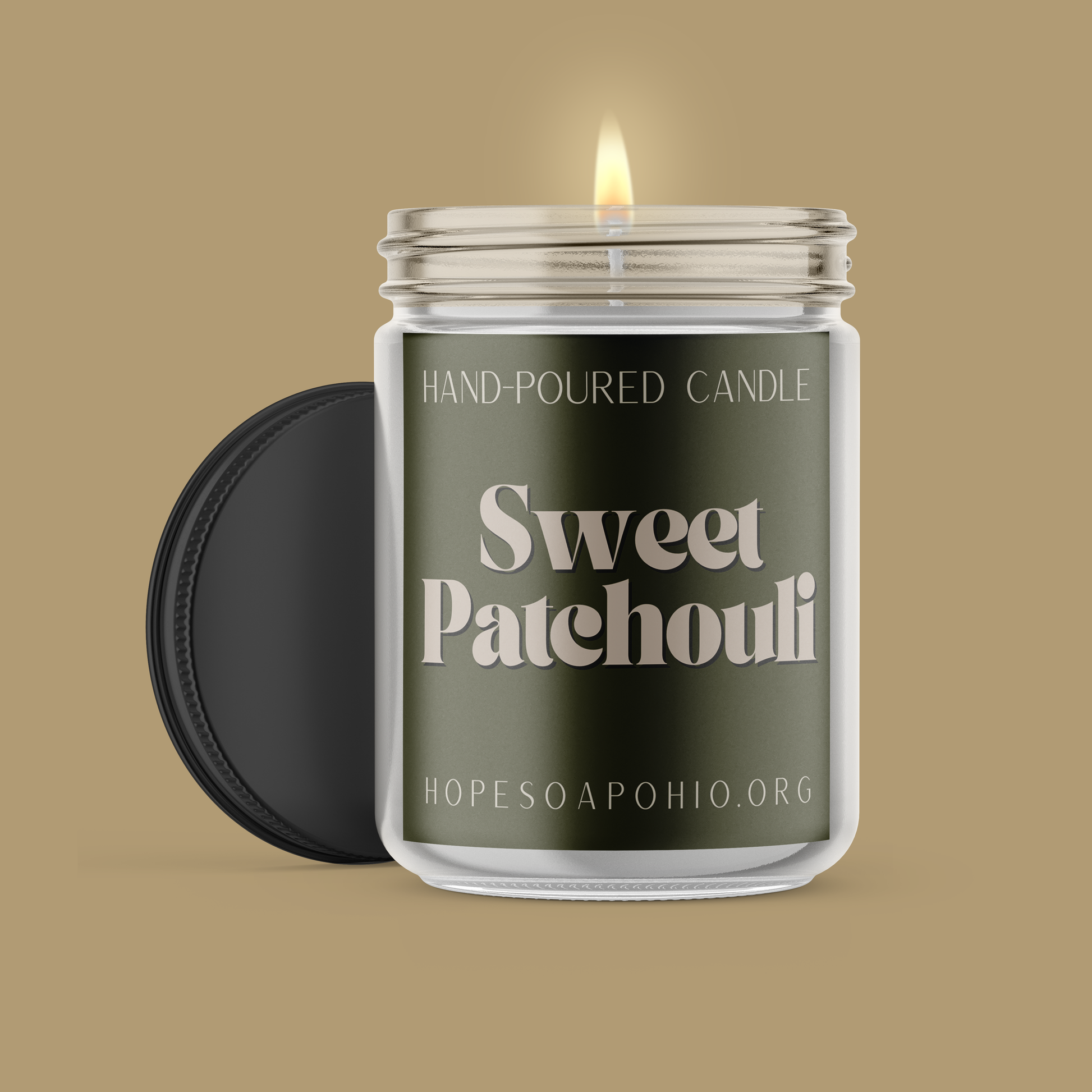 Sweet Patchouli Candle - HOPESOAPOHIO