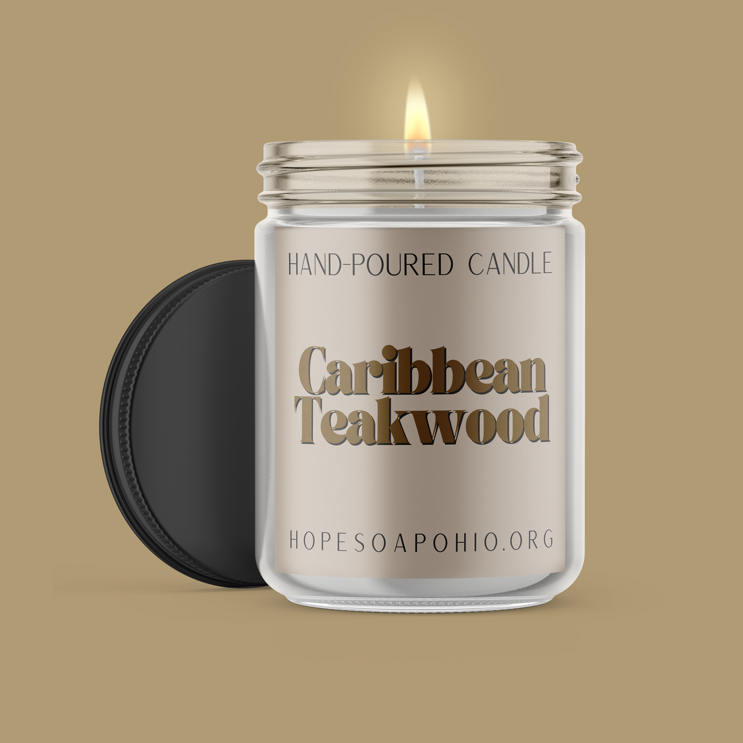 Caribbean Teakwood Candle - HOPESOAPOHIO