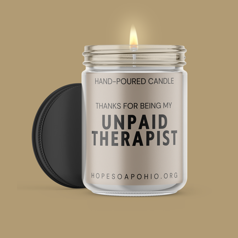 Unpaid Therapist Candle - HOPESOAPOHIO