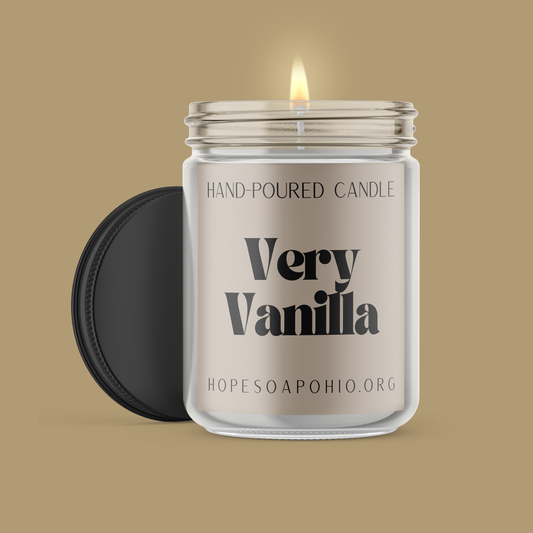 Very Vanilla Candle - HOPESOAPOHIO